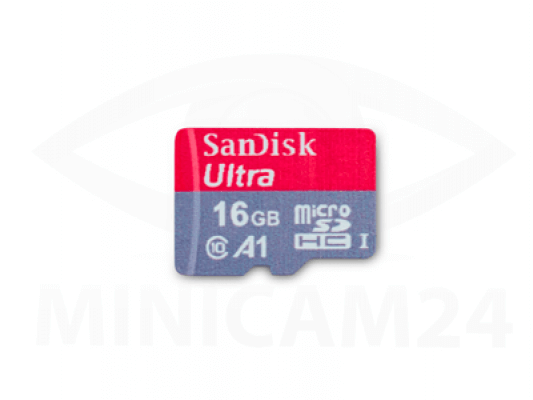 Карта памяти SDHC Micro SanDisk Ultra 16GB+ SD adapter