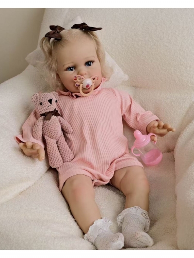 Мягконабивная кукла реборн Эльза, 60 см-2