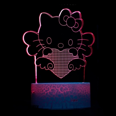 Светодиодный 3D ночник (светильник) Grove HelloKitty-2