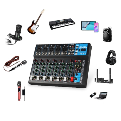 Микшерный пульт 7-ми канальный J.I.Y MG-07XU-3