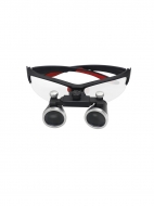 Бинокулярные лупа очки с подсветкой 3.5х, серебряный кейс